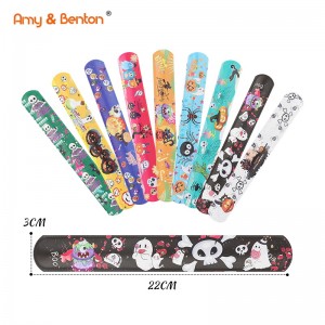Newly Arrival  Halloween Wind Up Toys - Halloween Slap Bracelets Party Favors Supplies for Kids – Amy & Benton