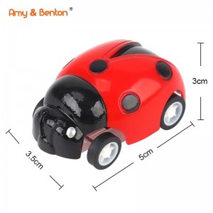 Amy&Benton 4 Pcs Insect Toys Pull Back Cars for Babies and Go Back Car Toys Toddler Toys
