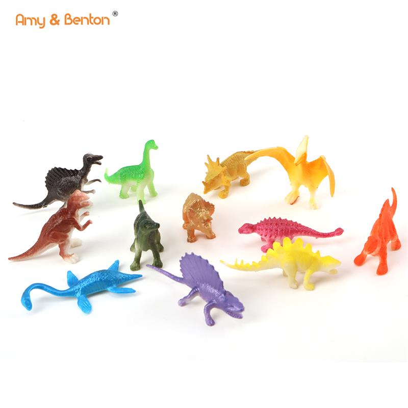 Kids Realistic Toy 12 pack Mini Dinosaur Figure Toys Set for Kids Toddler Birthday Christmas Easter Gifts