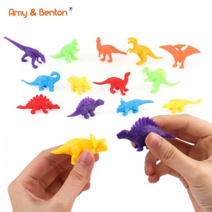 Mini Dinosaur Party Favors Set, Dinosaurs Assorted Dino Party Cupcake Toppers for Kids Girls Boys Ages 3-8