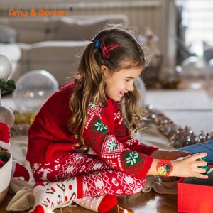 Christmas Slap Wristband Bracelets Xmas Bracelet Party Favors Toys Slap Bands Assorted Christmas Theme Pattern