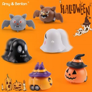 Pull Back Halloween Toys Pull Back Pumpkins Ghosts Bats Children Halloween Party Favors Candy Bag Filler
