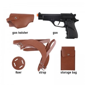 Western Cowboy Gun Toy Set for Halloween Party Dress Up,Role Play and Cosplay