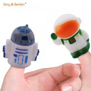 Rubber Space Finger Puppets Rubber Alien Bath Finger Puppets for Toddlers, Kids