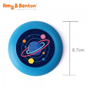 4 Pcs Space Theme of Flying Discs 3 Color Available Suitable for Outdoor Sports & Games Party Favor Toys and Gifts for Kids