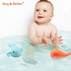 Cute Swimming Turtle Bath Toys Floating Wind Up Toys Spring Water Dolphin Bathtub Water Toys Preschool Toddler Pool Toys for Boys and Girls