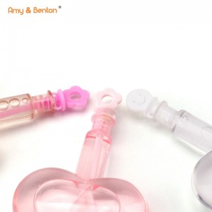 Valentine’s Day Wedding Party Favors Touchable Mini Heart Shaped Bubble Wand Maker Toys