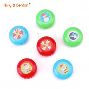 Yoyos for Kids, Set of 6, Christmas Classic Plastic YoYo Toys, Birthday Party Favors, Goodie Bag Fillers, Holiday Stocking Stuffers, Classroom Prizes