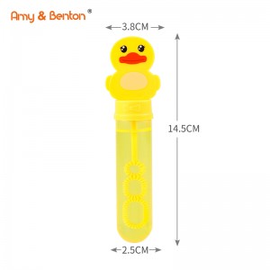 Bubble Party Favors Assortment Toys Yellow Duck Bubble Wands for Kids Themed Birthday, Halloween, Goodie Bags, Carnival Prizes