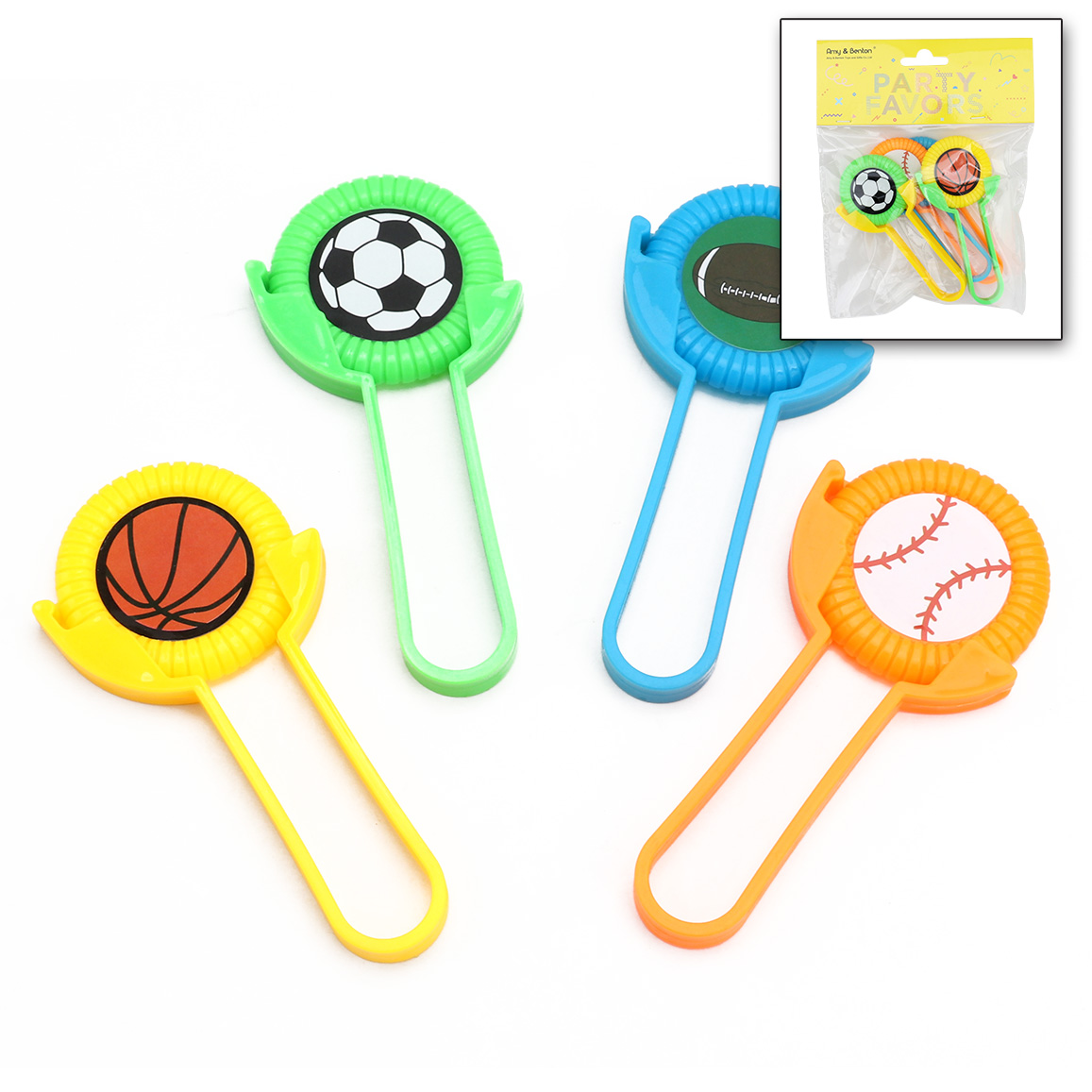 Mini Disk Shooters, Set of 4, Flying Disc Toys for Kids in Assorted Designs, Cool Outdoor Toys for Boys and Girls, Goodie Bag Stuffers and Party Favors for Sport Theme