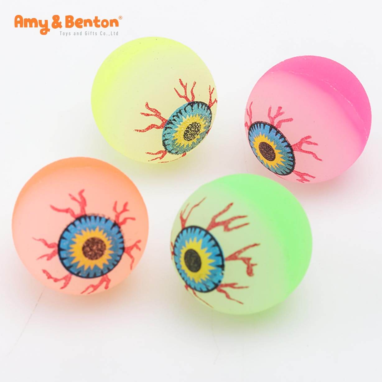 Colorful Bouncing Eyeball Children Halloween Party Favors Bouncing Balls Toys Featured Image
