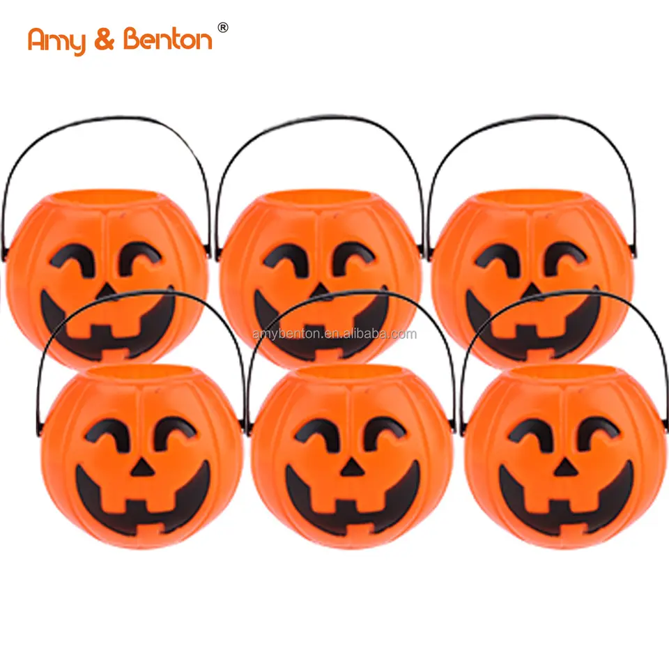 Halloween Party Favors Novelty Colorful halloween Small Pumpkin Candy Bucket Featured Image