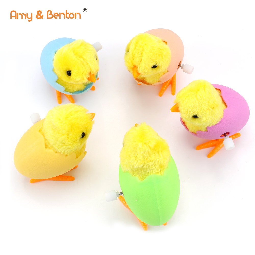 Easter wind-up toy with egg shells jumping toy to kids