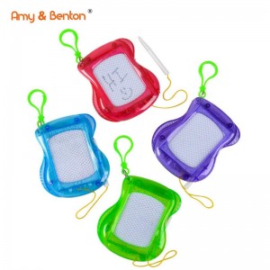24 PCS Erasable Mini Magnetic Drawing Board Backpack Keychain Clip for Kids for Classroom Rewards (Multi Colors)