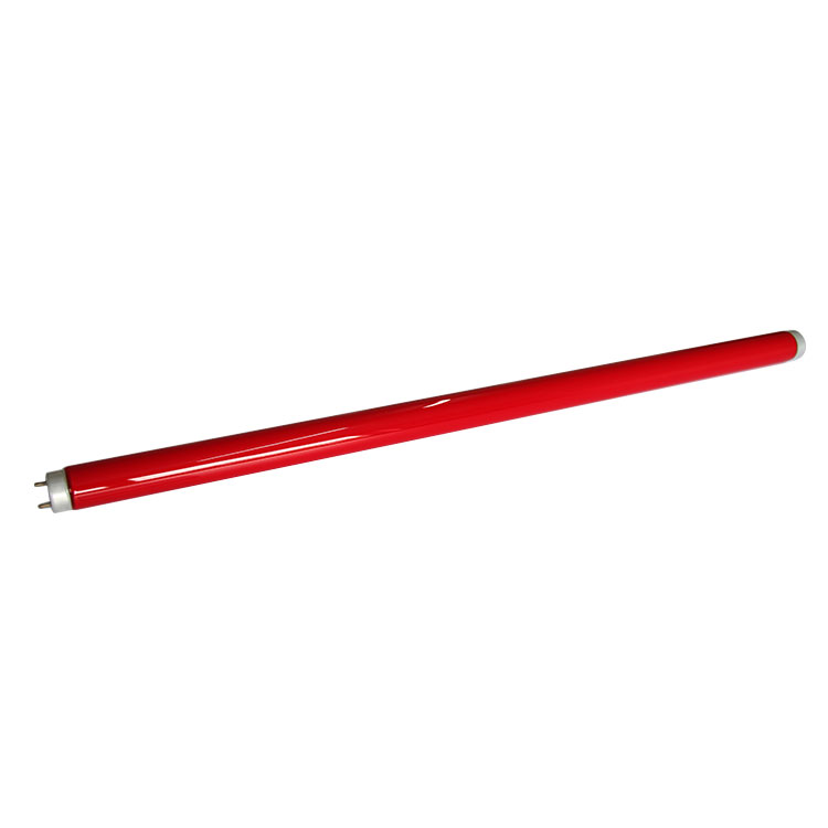 T8 Customized Size Red Fluorescent Tube T8 Color Lamp