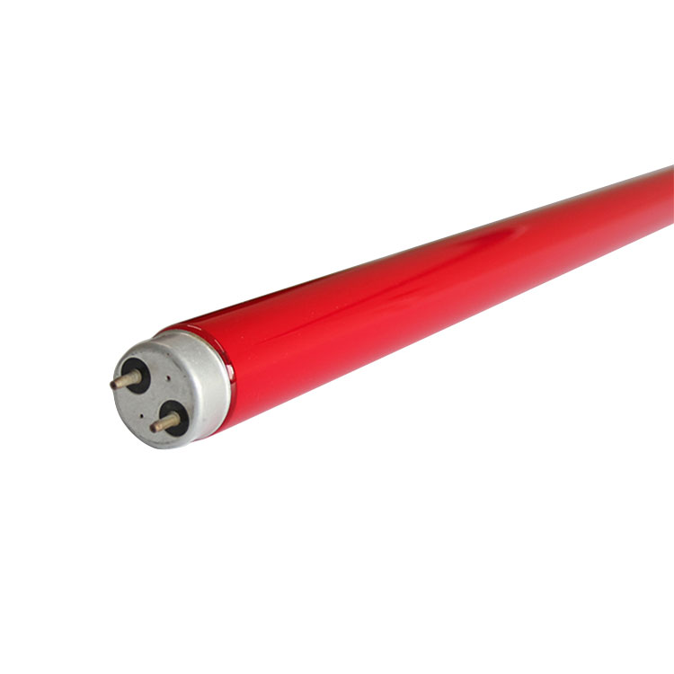 T8 Customized Size Red Fluorescent Tube T8 Color Lamp