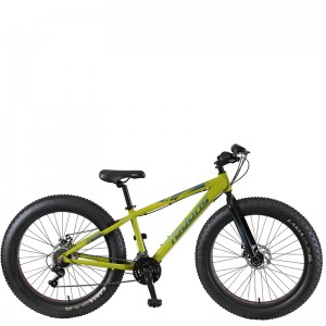 26 Inch wheels Mens Adult Fat Tire Mountain Bike with Shimano 21 speed, mechanical disk brakes/23WN061-M26” 21S