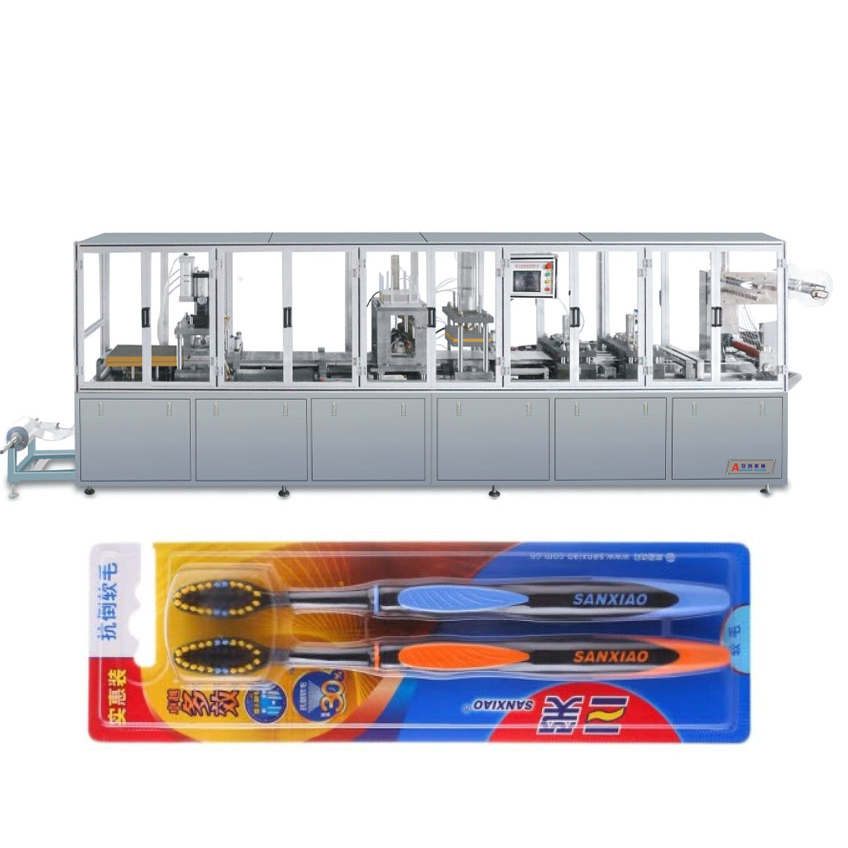 Manufacturer for Alkaline Batteries Blister Card Packaging Sealing Machine - Automatic Toothbrush packing machine – Anchuang