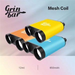 grinbar 10000 puffs vape box mesh coil rechargeable disposable ecig
