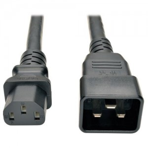 C13 plug with SJT 14AWG/16AWG/18AWG*3C