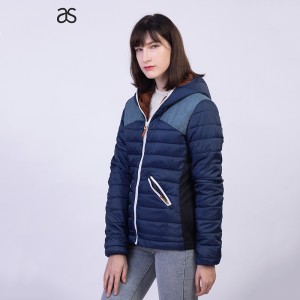 Women’s Winter channel quilted Jacket Warm cotton padded outwear casual windbreaker Coats