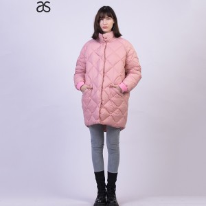 Women’s bubble Long padded Jacket winter outwear Diamond Quilted Coat outdoor