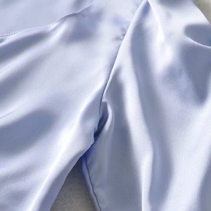 Women Textured Button Detail Puff Sleeve Blouse