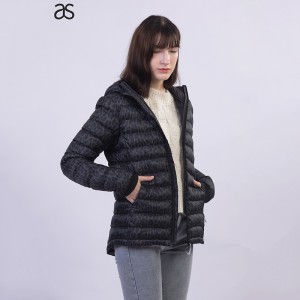 Women’s Fashion Winter print quilted Jacket Warm Fake down outwear casual windbreaker Quilted Coats