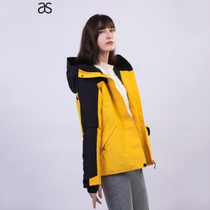 Wholesale China Quilted Outwear Factories Pricelist - Fashion Winter Outdoor Skiing Outfits Waterproof Jacket Women Outwear Warm Girls Snow Coats  – Annecy Studio
