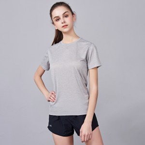 Top Quality Light Weight Cation Fabric Reflective Bar Quick Dry Elastic 95/5 Polyester Spandex Anti-UV T-shirt
