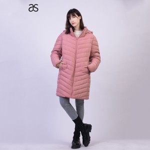Wholesale China Full Length Trench Coat Factory Quotes - Women’s Hooded Long padded Jacket winter outwear Quilted Coat outdoor  – Annecy Studio