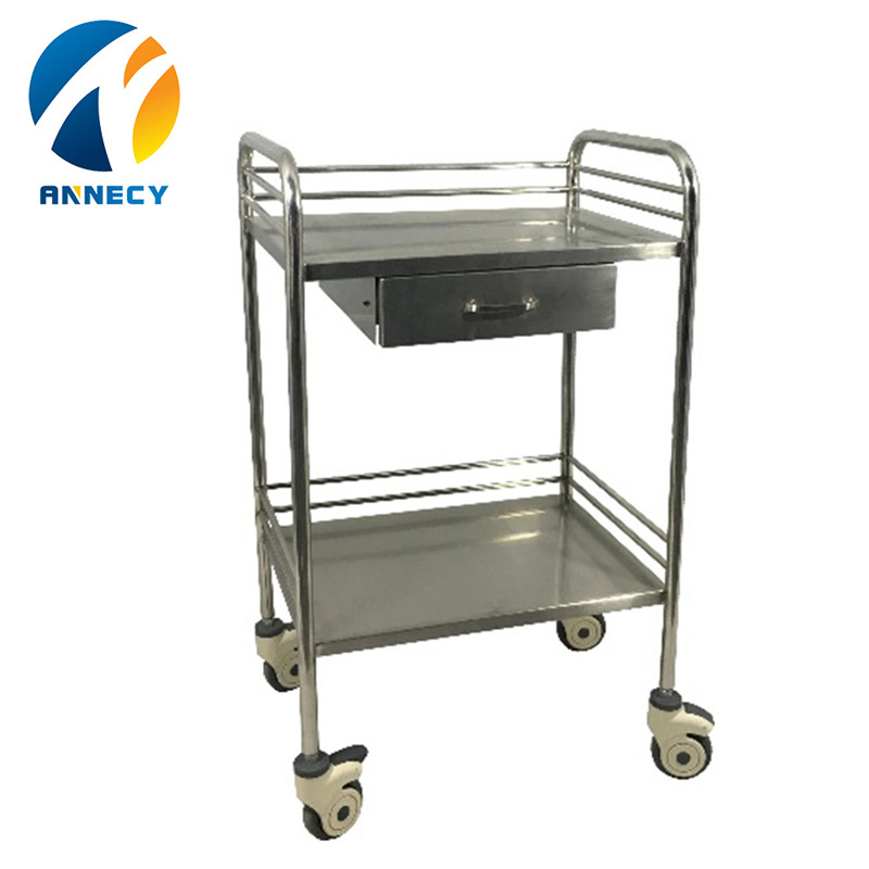 Free sample for Medical Trolley With Drawers - AC-SST005 Stainless Steel Trolley – Annecy