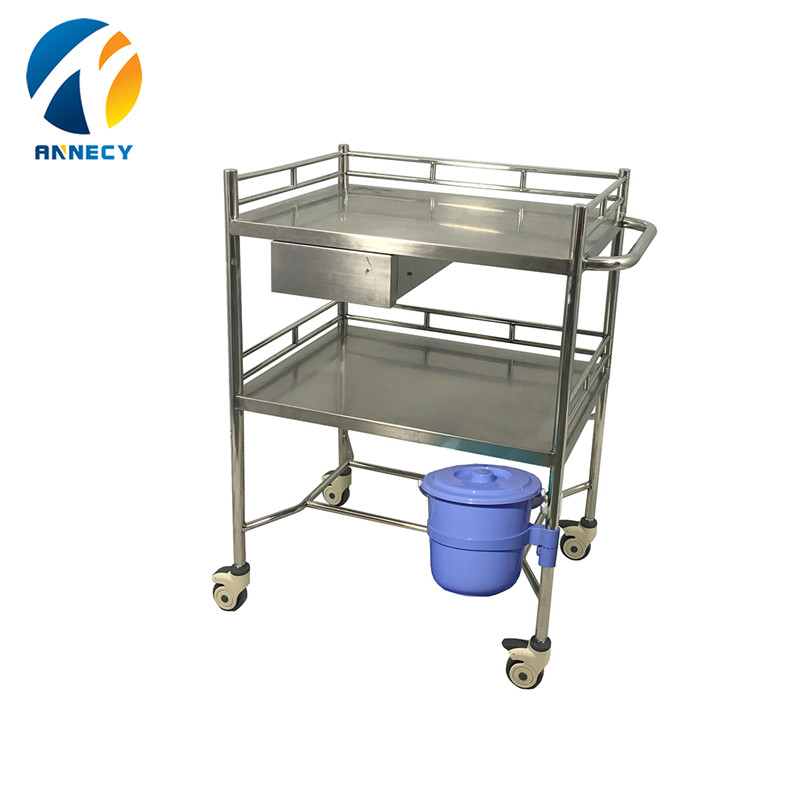 Hot sale Medical Trolley With Drawers - AC-SST008 Stainless Steel Trolley – Annecy