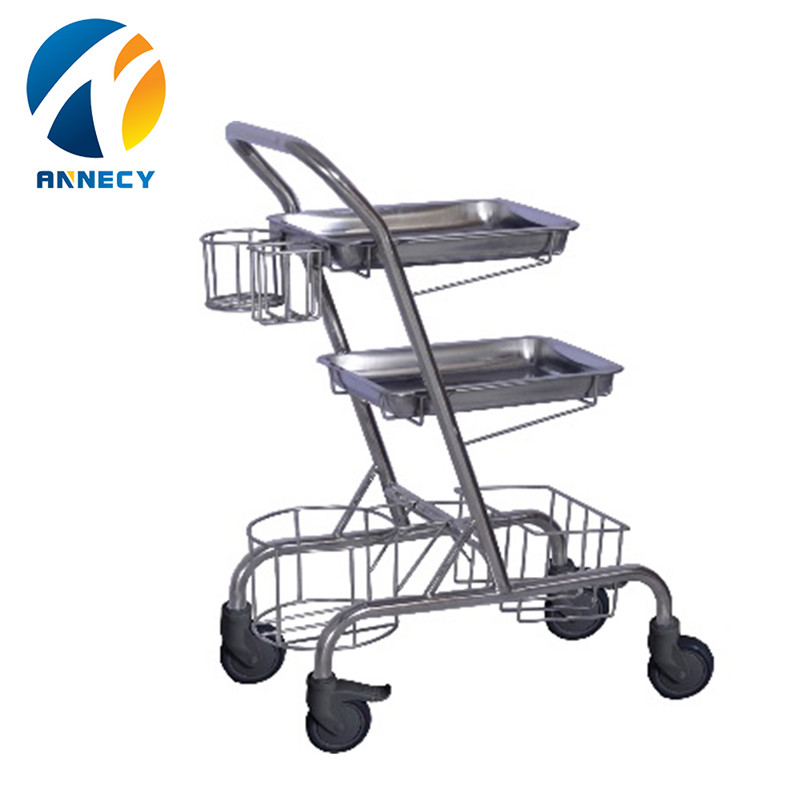 Chinese wholesale Medication Trolley - AC-SST018 Stainless Steel Trolley – Annecy