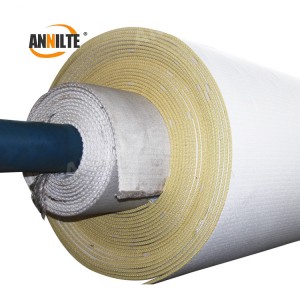 Anilte Heat Resistant Edge Protection Double Facer Conveyor Belt bakeng sa Mechini ea Corrugated Cardboard