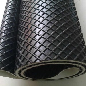 Anilte industrial checker pattern pvc sander conveyor lebanta bakeng sa mochini oa sanding