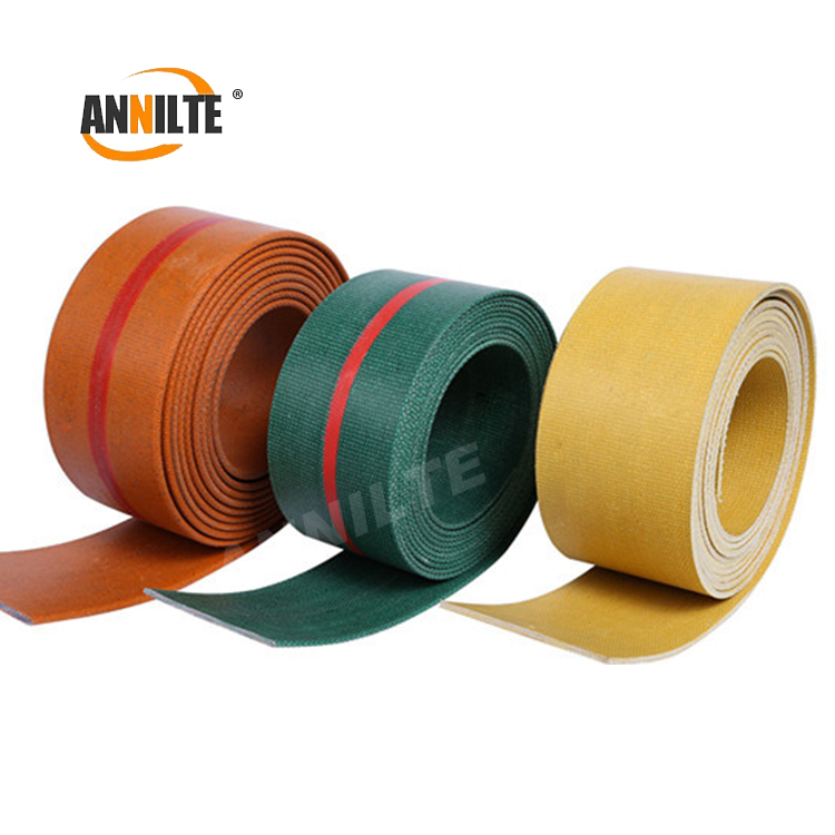 Annilte nylon flat transmission belt china Rubber /Canvas Flat conveyor Belts For Farming Machines