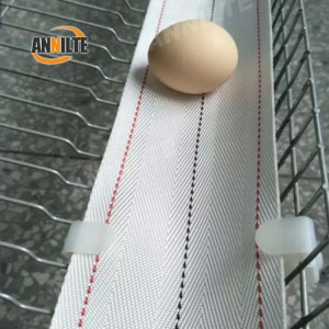 Annilte 4 inch PP Woven Egg Conveyor Belt Polypropylene Belt Fun Awọn ẹyẹ oko Adiye