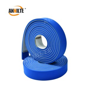 Annilte Customizable PVC blue cloth foam sponge conveyor belt for labeling machine