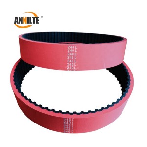 Annilte Industrial timing belt with red rubber coating for Packing machine