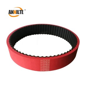 Annilte Industrial timing belt with red rubber coating for Packing machine