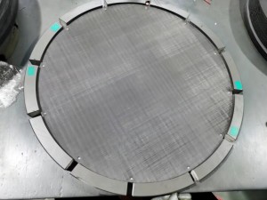 plain steel extruder screen in round shape