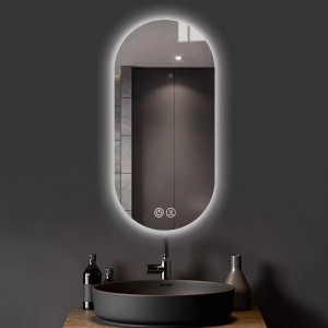 Wall Mounted Led Backlit Bathroom Anti Fog Smart Mirror