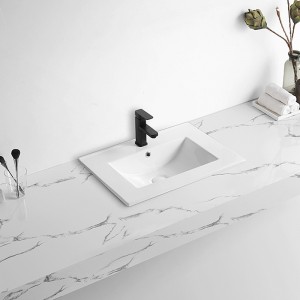 High Quality for Bathroom Sink And Cabinet Combo - Cabinet basin Table Top Washbasin Single Solid Surface – Anyi
