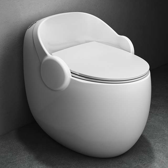 Short Tank Toilet Sanitary Ware One Piece Toilette Bathroom Wc Egg Shaped Ceramic Water Closet Toilet