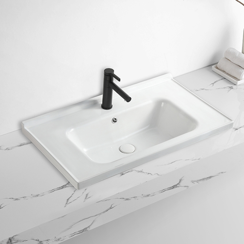 Lavamanos stone sink ceramic solid surfaces cabinet basin countertop bathrooms vanity basin modern (5)
