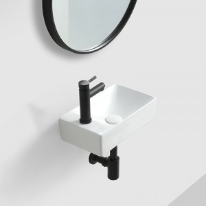 Well-designed Ceiling Shower Rainfall - Bathroom White Ceramic Art Wall Hung Hand Wash Basin – Anyi