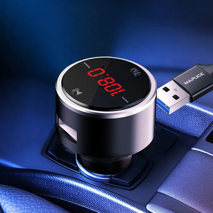Dual USB Car Charger mit Bluetooth Transmitter - FM  Radio-Freisprecheinrichtung
