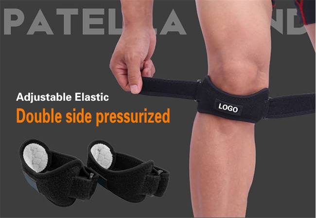 Special knee damping support belt for running