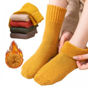 Aofeite woman men wool warm winter socks